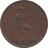 1936 FARTHING ( GVF ) 1 - Farthing - Cambridgeshire Coins
