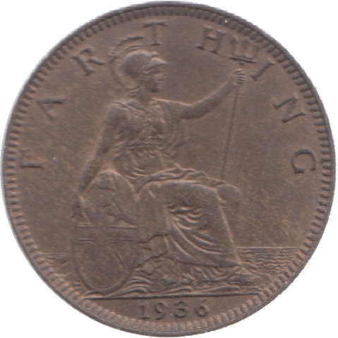 1936 FARTHING ( UNC ) 18 - Farthing - Cambridgeshire Coins