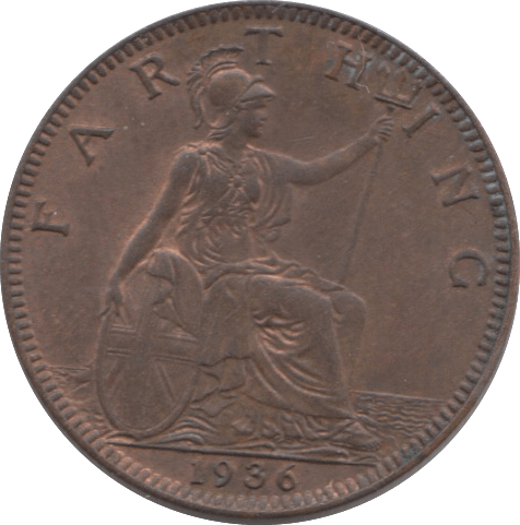 1936 FARTHING ( UNC ) 2 - Farthing - Cambridgeshire Coins