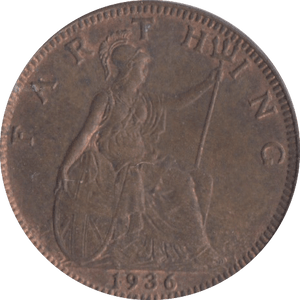1936 FARTHING ( UNC ) - Farthing - Cambridgeshire Coins