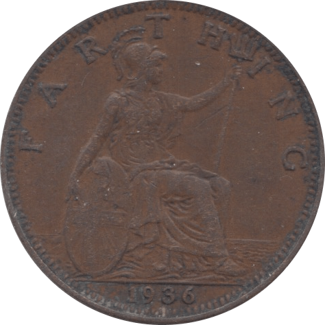 1936 FARTHING ( VF ) - Farthing - Cambridgeshire Coins