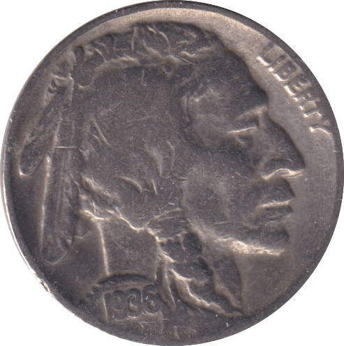 1936 FIVE CENTS USA - WORLD COINS - Cambridgeshire Coins