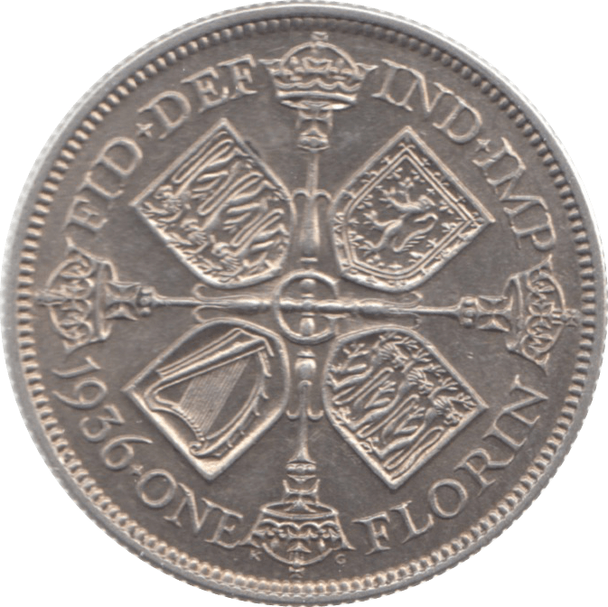 1936 FLORIN ( EF ) 23 - Florin - Cambridgeshire Coins