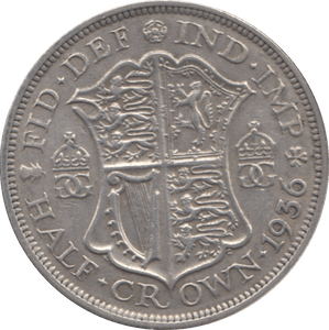 1936 HALFCROWN 2 ( GVF ) - Halfcrown - Cambridgeshire Coins