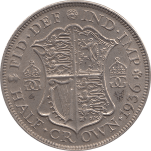 1936 HALFCROWN ( EF ) 1 - Halfcrown - Cambridgeshire Coins
