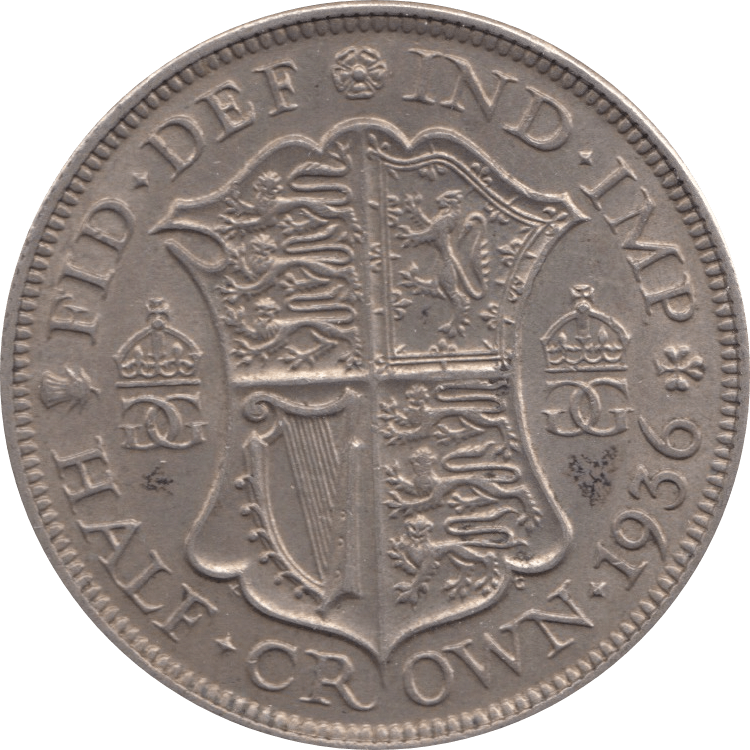 1936 HALFCROWN ( EF ) 1 - Halfcrown - Cambridgeshire Coins