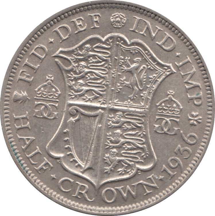 1936 HALFCROWN ( EF ) 24 - Halfcrown - Cambridgeshire Coins