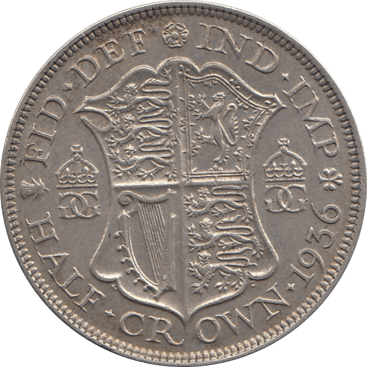 1936 HALFCROWN ( EF ) 4 - Halfcrown - Cambridgeshire Coins