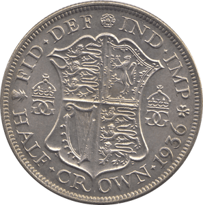 1936 HALFCROWN ( EF ) 7 - HALFCROWN - Cambridgeshire Coins
