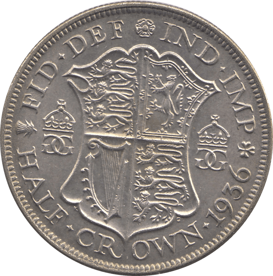 1936 HALFCROWN ( EF ) 7 - HALFCROWN - Cambridgeshire Coins