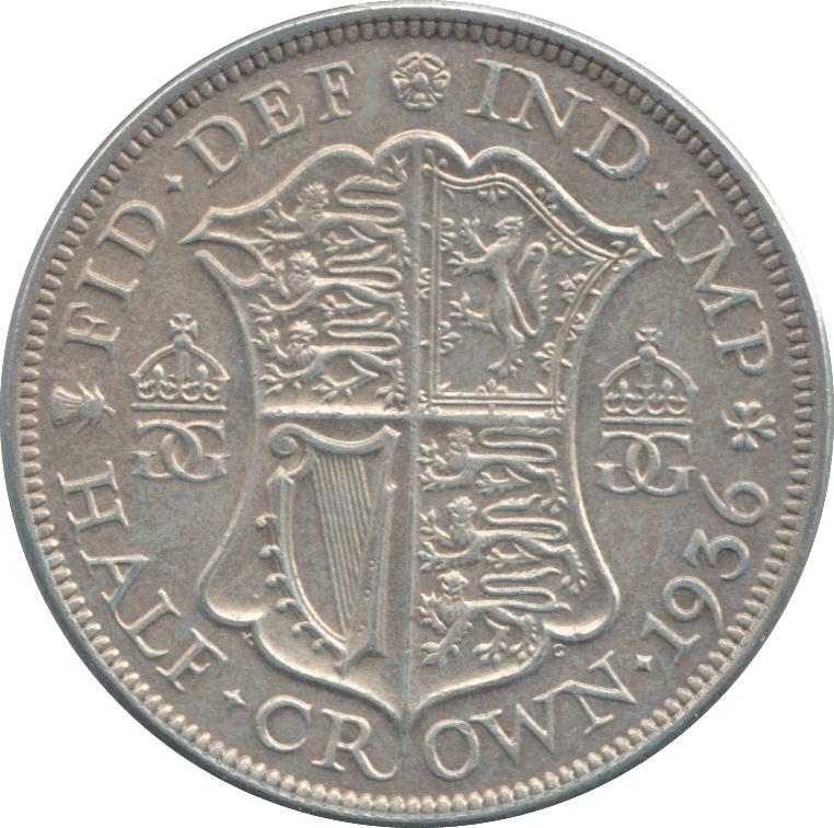 1936 HALFCROWN ( EF ) - Halfcrown - Cambridgeshire Coins