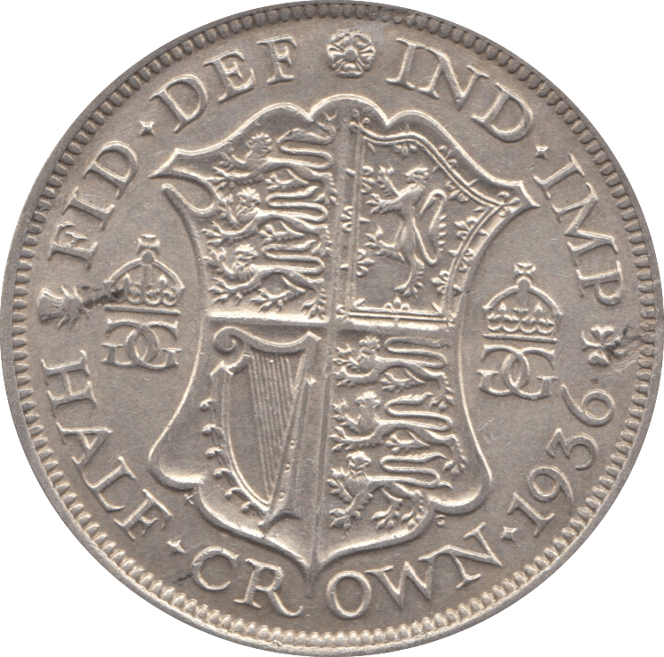 1936 HALFCROWN ( GVF ) 18 - HALFCROWN - Cambridgeshire Coins