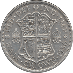1936 HALFCROWN ( VF ) 3 - Halfcrown - Cambridgeshire Coins