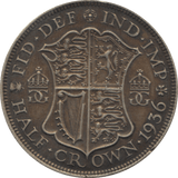 1936 HALFCROWN ( VF ) 7 - Halfcrown - Cambridgeshire Coins