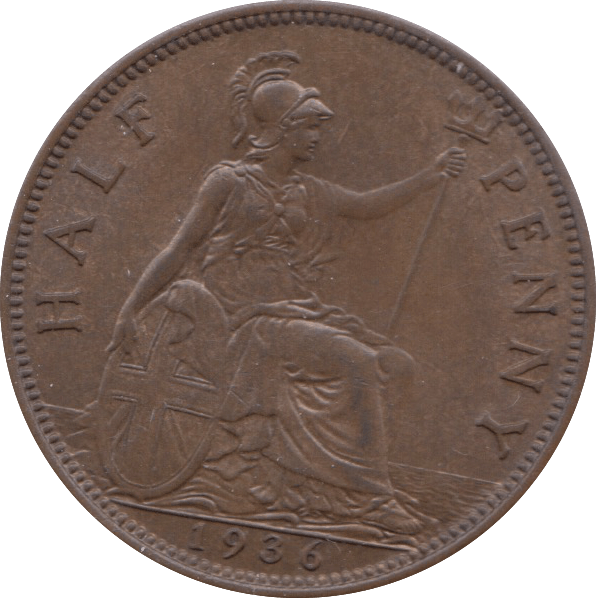 1936 HALFPENNY ( AUNC ) - HALFPENNY - Cambridgeshire Coins