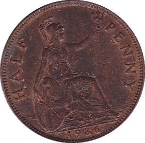 1936 HALFPENNY ( BU ) - Halfpenny - Cambridgeshire Coins
