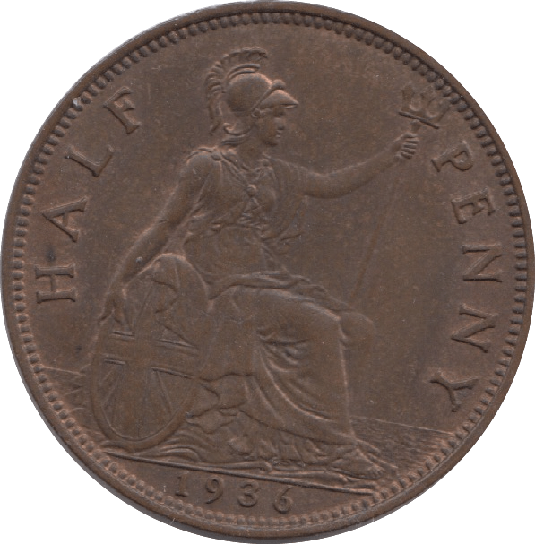 1936 HALFPENNY ( UNC ) 8 - HALFPENNY - Cambridgeshire Coins