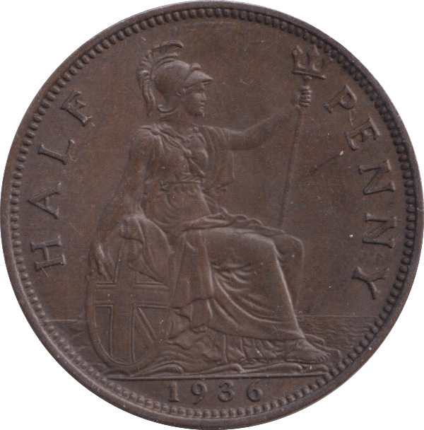 1936 HALFPENNY ( UNC ) - Halfpenny - Cambridgeshire Coins