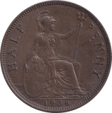1936 HALFPENNY ( UNC ) - Halfpenny - Cambridgeshire Coins