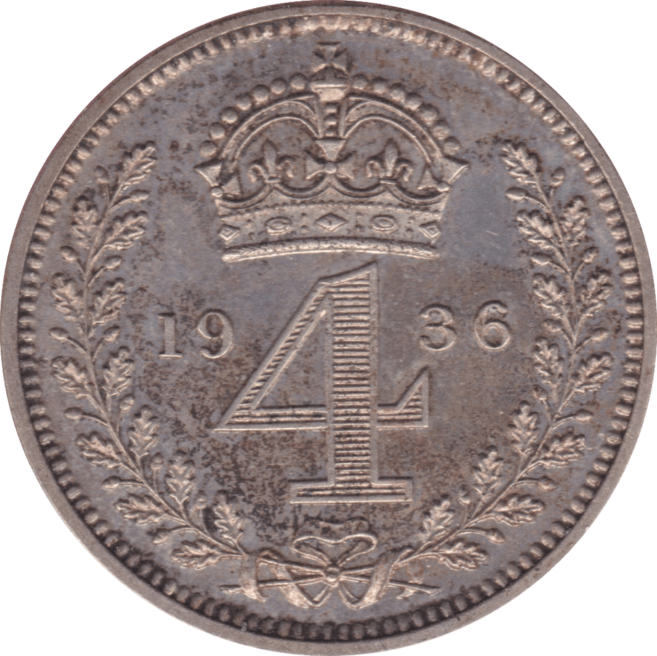 1936 MAUNDY FOURPENCE ( UNC ) - Maundy Coins - Cambridgeshire Coins