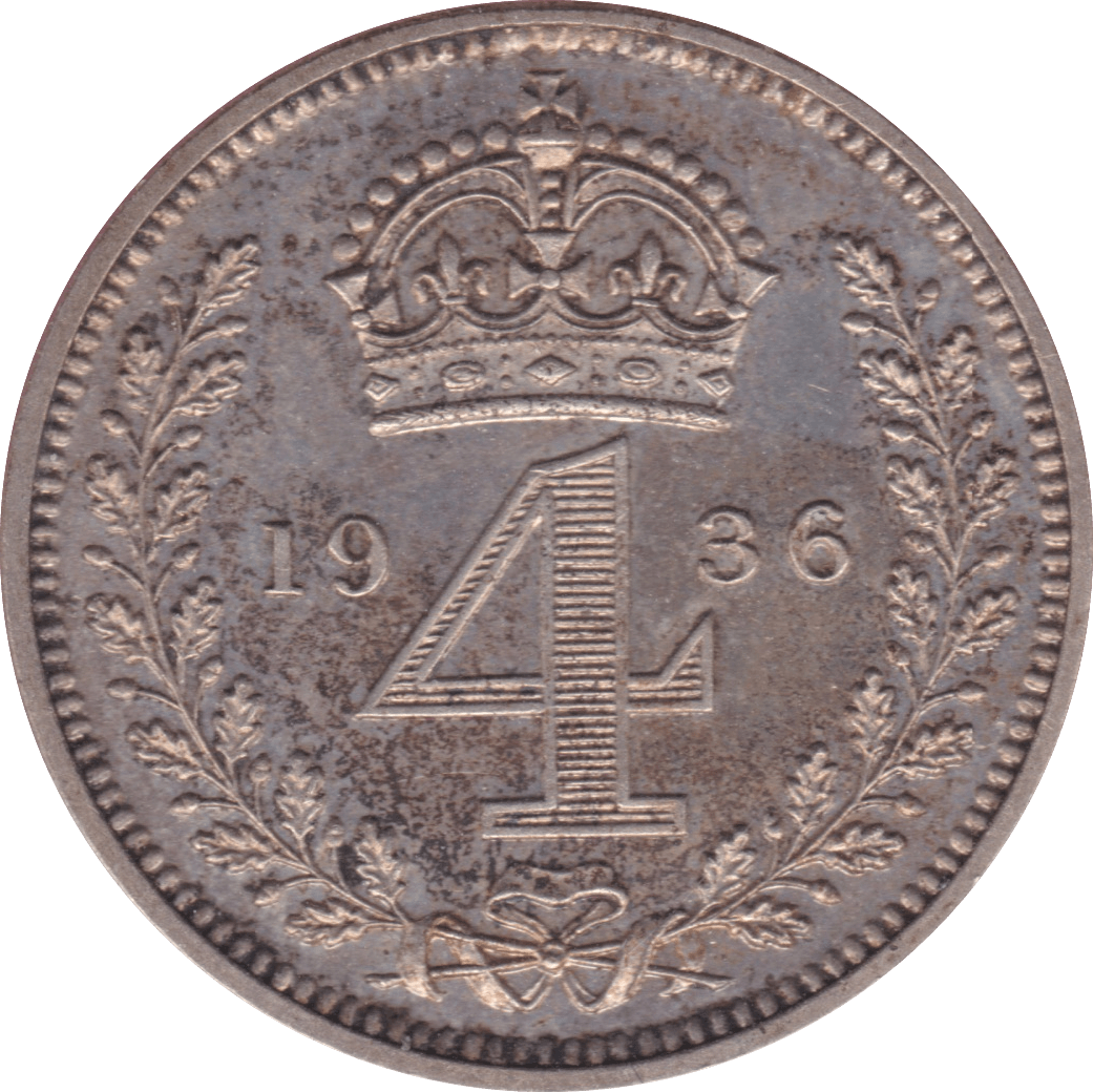 1936 MAUNDY FOURPENCE ( UNC ) - Maundy Coins - Cambridgeshire Coins