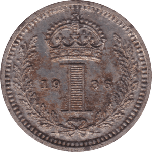 1936 MAUNDY ONE PENCE ( UNC ) - Maundy Coins - Cambridgeshire Coins