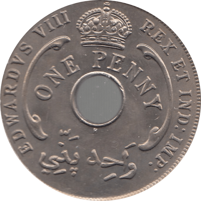 1936 ONE PENNY EDWARD VIII BRITISH WEST AFRICA - WORLD COINS - Cambridgeshire Coins