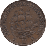 1936 ONE PENNY GEORGE V SOUTH AFRICA REF H100 - WORLD COINS - Cambridgeshire Coins