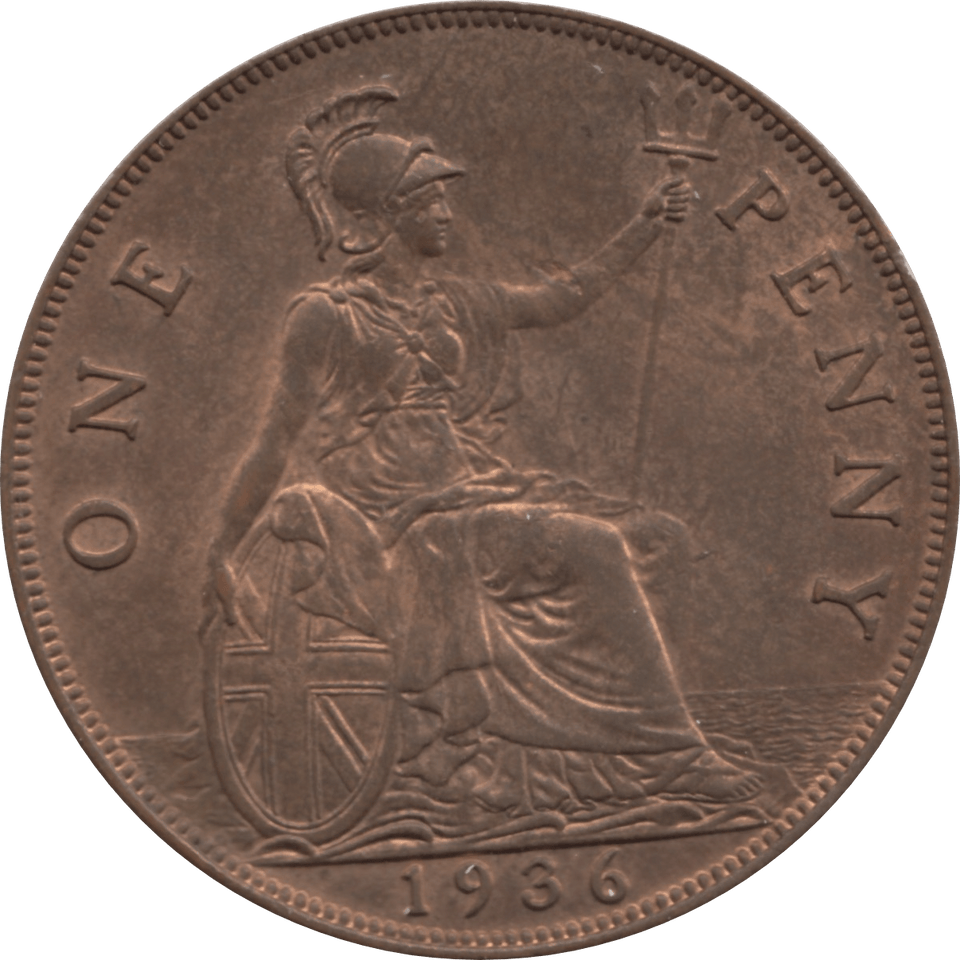 1936 PENNY 1 ( UNC ) 99 - Penny - Cambridgeshire Coins