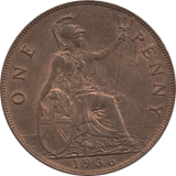 1936 PENNY 1 ( UNC ) 99 - Penny - Cambridgeshire Coins