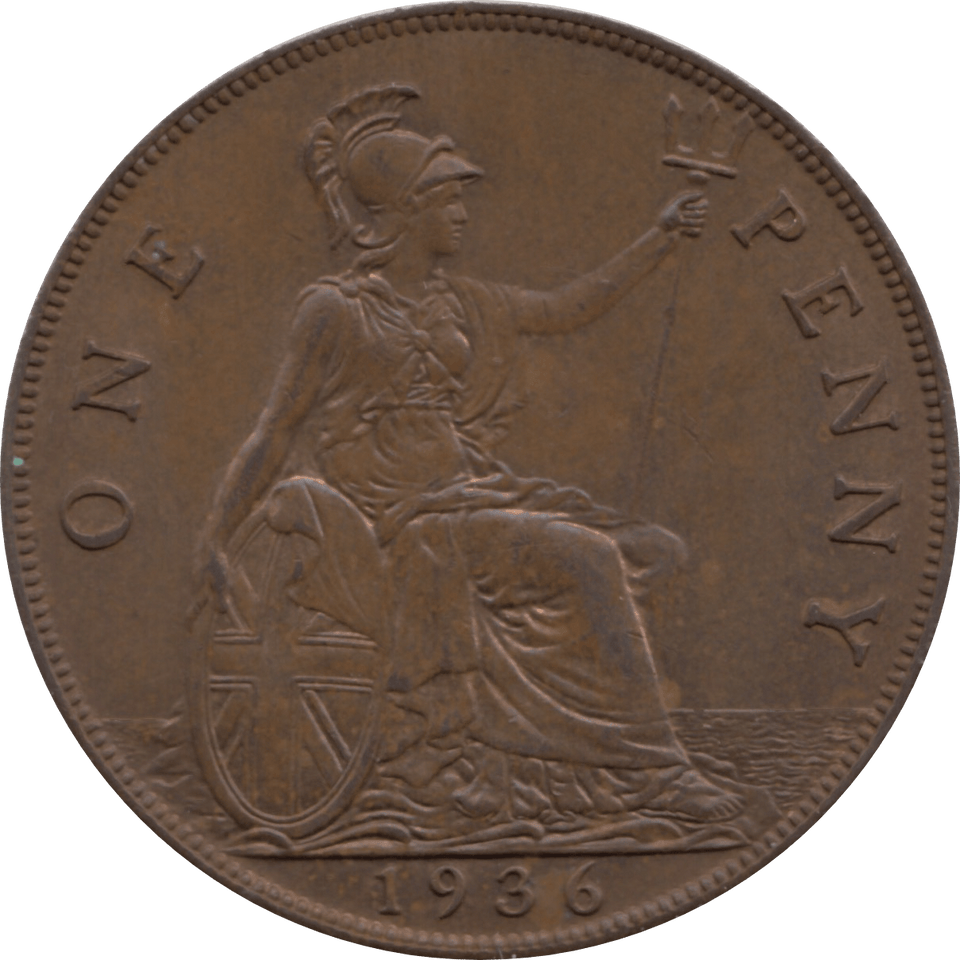 1936 PENNY 2 ( UNC ) 20A - Penny - Cambridgeshire Coins