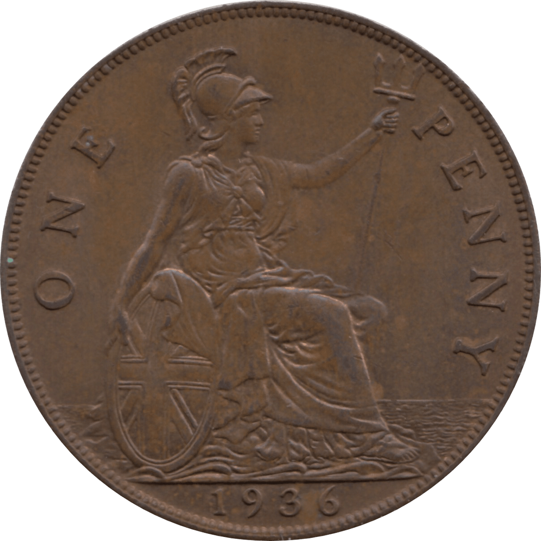 1936 PENNY 2 ( UNC ) 20A - Penny - Cambridgeshire Coins