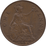 1936 PENNY 2 ( UNC ) 20A - Penny - Cambridgeshire Coins
