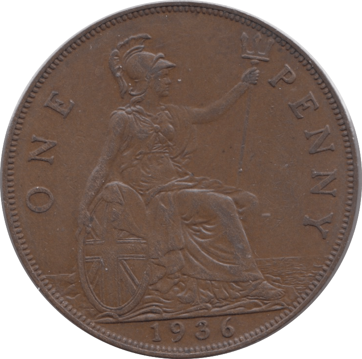 1936 PENNY ( AUNC ) 3 - Penny - Cambridgeshire Coins