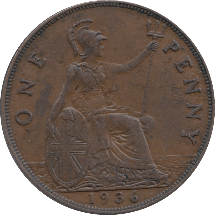 1936 PENNY ( AUNC ) 3 - Penny - Cambridgeshire Coins