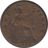 1936 PENNY ( AUNC ) 3 - Penny - Cambridgeshire Coins