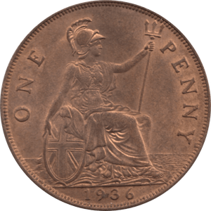 1936 PENNY ( AUNC ) 54 - Penny - Cambridgeshire Coins