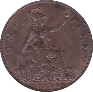 1936 PENNY ( AUNC ) B - Penny - Cambridgeshire Coins