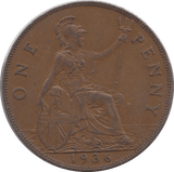 1936 PENNY ( AUNC ) - Penny - Cambridgeshire Coins