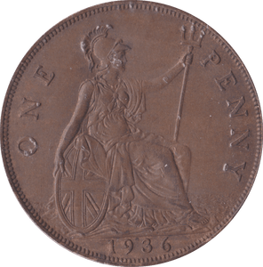 1936 PENNY ( AUNC ) - Penny - Cambridgeshire Coins