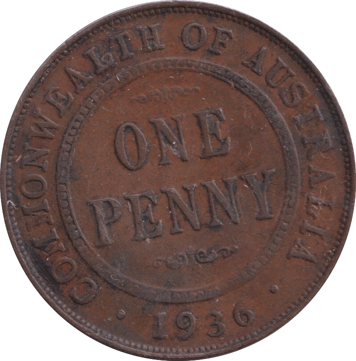 1936 PENNY AUSTRALIA - WORLD COINS - Cambridgeshire Coins