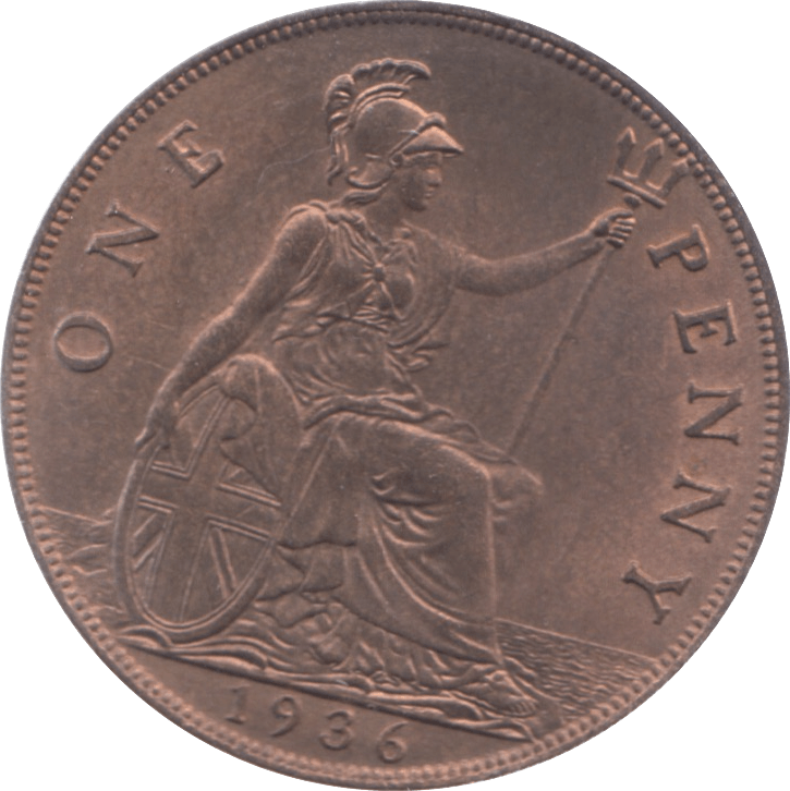 1936 PENNY ( BU ) 4 - Penny - Cambridgeshire Coins