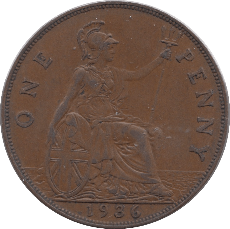 1936 PENNY ( EF ) 2 - Penny - Cambridgeshire Coins