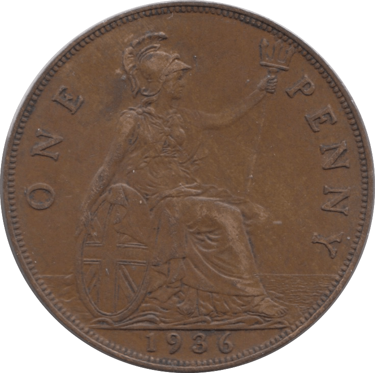 1936 PENNY ( EF ) 3 - Penny - Cambridgeshire Coins
