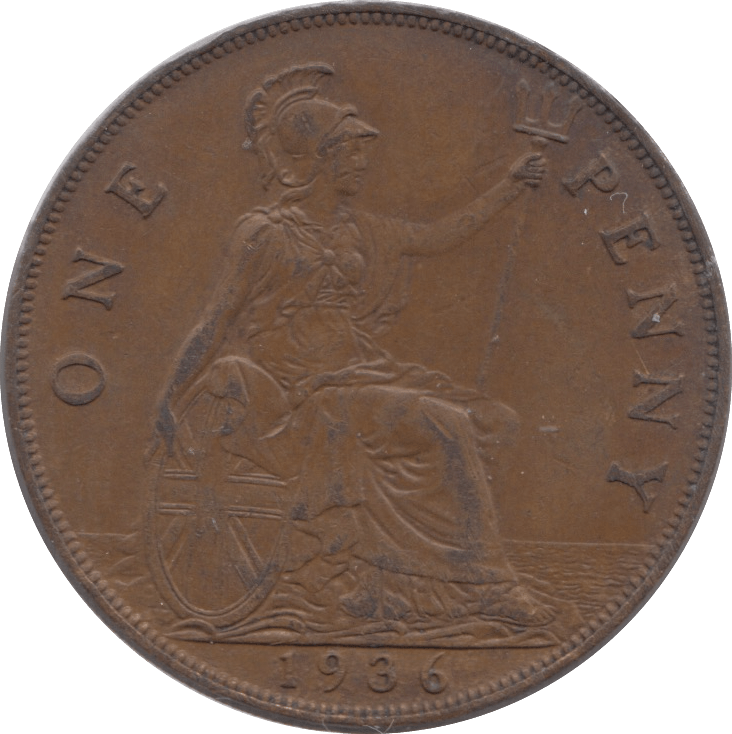 1936 PENNY ( EF ) 3 - Penny - Cambridgeshire Coins