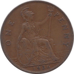 1936 PENNY ( EF ) 4 - Penny - Cambridgeshire Coins