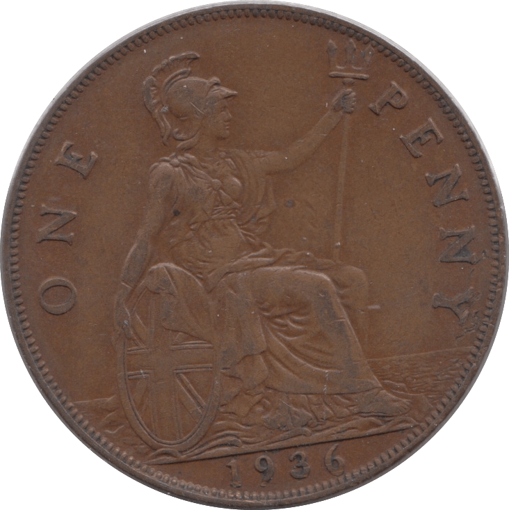 1936 PENNY ( EF ) 4 - Penny - Cambridgeshire Coins