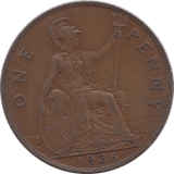 1936 PENNY ( EF ) 4 - Penny - Cambridgeshire Coins