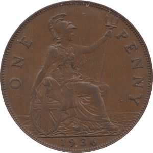 1936 PENNY ( EF ) - Penny - Cambridgeshire Coins