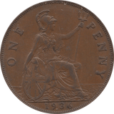 1936 PENNY ( EF ) - Penny - Cambridgeshire Coins